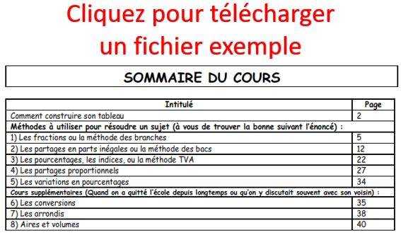 Formation Epreuve de Tableau Numérique, Concours Adjoint Administratif