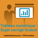 Sujet Tableau Numérique Corrigé Gratuit