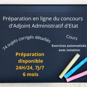 Concours Adjoint administratif etat